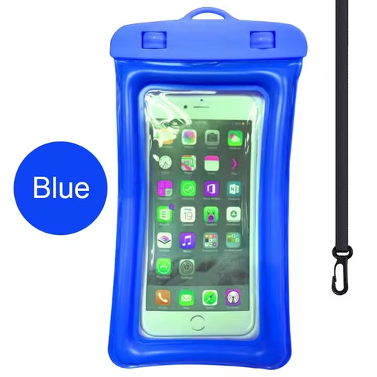 Floating Airbag Waterproof Swimming Bag Phone Case & Strap for Iphone 11 12 13 14 15 Pro Max Samsung S23 S22 Xiaomi Huawei Cover